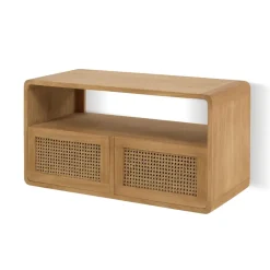 Kave Home Badkamermeubels|Badkamermeubel Sabiela Teak, 86 x 45 cm (excl. waskom) Naturel