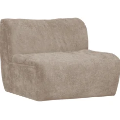 WOOOD Rechte Bank|Bank Baggy 1-zits, Chenille, kleur Zand