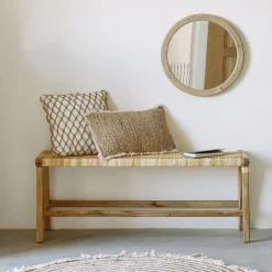 Kave Home Halbanken|Bankje Beida 120cm Teak