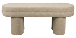 Dutchbone Eetkamerbanken|Bankje Fern Bouclé, 110cm