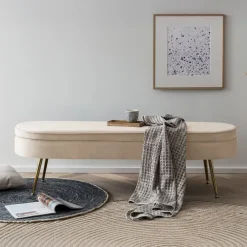 Artistiq Living Halbanken|Bankje Ignacio Velvet, 143cm