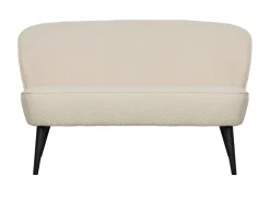 WOOOD Eetkamerbanken|Bankje Sara Bouclé, kleur Crème Cru00e8me