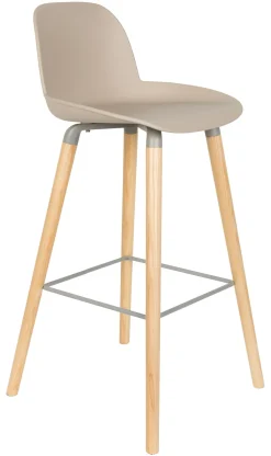 Zuiver Barkruk Met Rugleuning|Barkruk Albert Kuip PP (zithoogte 75cm)