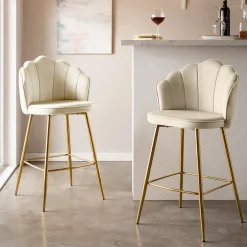 Artistiq Living Barkruk Met Rugleuning|Barkruk Alexander Velvet (zithoogte 68cm)