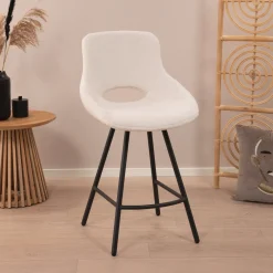 Tower Living Barkruk Met Rugleuning|Barkruk Campo Teddy (zithoogte 65cm)