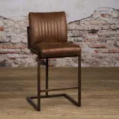 Tower Living Barkruk Met Rugleuning|Barkruk Ferro (zithoogte 67cm)