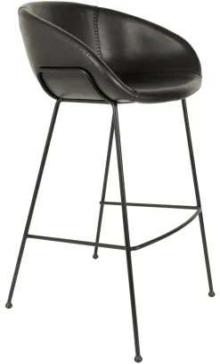 Zuiver Barkruk Met Rugleuning|Barkruk Leer / Kunstleer|Barkruk Feston PU leer (zithoogte 76cm)