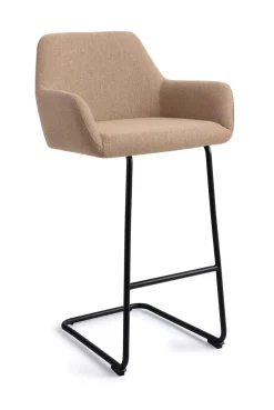 Jesper Home Barkruk Met Rugleuning|Barkruk Hiroo Arch Black (zithoogte 76cm)