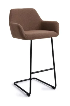 Jesper Home Barkruk Met Rugleuning|Barkruk Hiroo Arch Black (zithoogte 76cm)