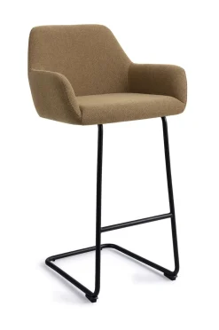 Jesper Home Barkruk Met Rugleuning|Barkruk Hiroo Arch Black (zithoogte 76cm)