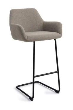 Jesper Home Barkruk Met Rugleuning|Barkruk Hiroo Arch Black (zithoogte 76cm)