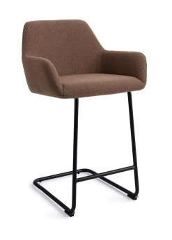 Jesper Home Barkruk Met Rugleuning|Barkruk Hiroo Arch Black (zithoogte 66cm)