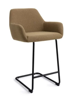 Jesper Home Barkruk Met Rugleuning|Barkruk Hiroo Arch Black (zithoogte 66cm)