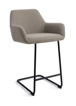 Jesper Home Barkruk Met Rugleuning|Barkruk Hiroo Arch Black (zithoogte 66cm)