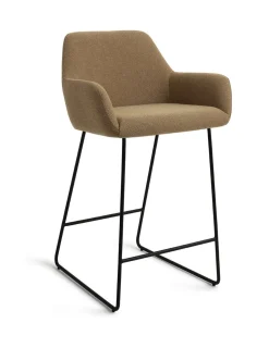 Jesper Home Barkruk Met Rugleuning|Barkruk Hiroo Slide Black (zithoogte 66cm)