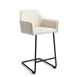 Jesper Home Barkruk Met Rugleuning|Barkruk Hofu Arch Black (zithoogte 65cm)