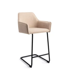 Jesper Home Barkruk Met Rugleuning|Barkruk Hofu Arch Black (zithoogte 65cm)