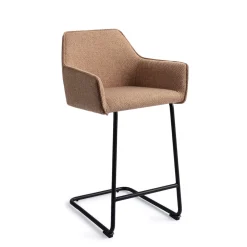 Jesper Home Barkruk Met Rugleuning|Barkruk Hofu Arch Black (zithoogte 65cm)