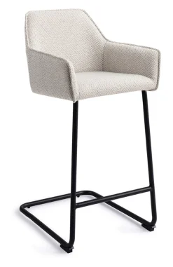 Jesper Home Barkruk Met Rugleuning|Barkruk Hofu Arch Black (zithoogte 65cm)