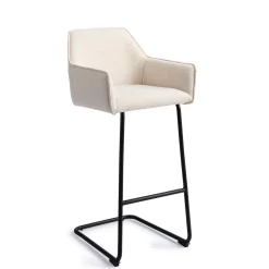 Jesper Home Barkruk Met Rugleuning|Barkruk Hofu Arch Black (zithoogte 75cm)