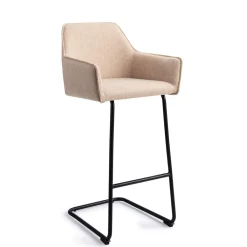 Jesper Home Barkruk Met Rugleuning|Barkruk Hofu Arch Black (zithoogte 75cm)