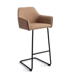 Jesper Home Barkruk Met Rugleuning|Barkruk Hofu Arch Black (zithoogte 75cm)