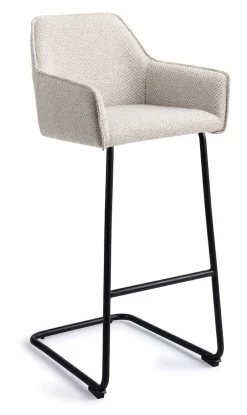 Jesper Home Barkruk Met Rugleuning|Barkruk Hofu Arch Black (zithoogte 75cm)