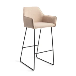 Jesper Home Barkruk Met Rugleuning|Barkruk Hofu Slide Black (zithoogte 75cm)