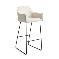 Jesper Home Barkruk Met Rugleuning|Barkruk Hofu Slide Black (zithoogte 75cm)