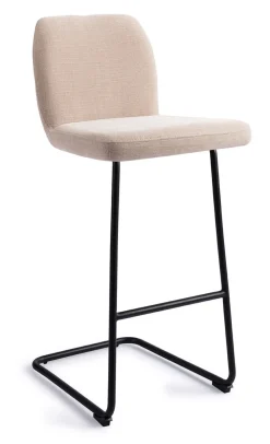 Jesper Home Barkruk Met Rugleuning|Barkruk Ikata Arch Black (zithoogte 75cm)