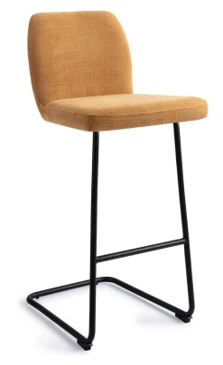 Jesper Home Barkruk Met Rugleuning|Barkruk Ikata Arch Black (zithoogte 75cm)