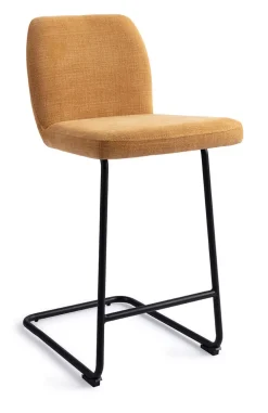 Jesper Home Barkruk Met Rugleuning|Barkruk Ikata Arch Black (zithoogte 65cm)