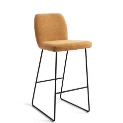 Jesper Home Barkruk Met Rugleuning|Barkruk Ikata Slide Black (zithoogte 75cm)