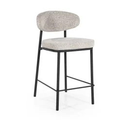 By-Boo Barkruk Met Rugleuning|Barkruk Jari (zithoogte 66cm)