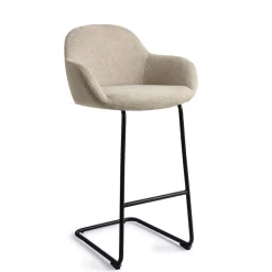 Jesper Home Barkruk Met Rugleuning|Barkruk Kushi Arch Black (zithoogte 78cm)