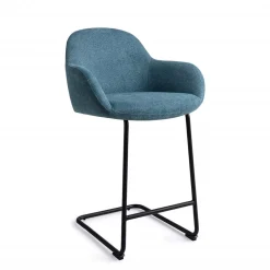 Jesper Home Barkruk Met Rugleuning|Barkruk Kushi Arch Black (zithoogte 68cm)