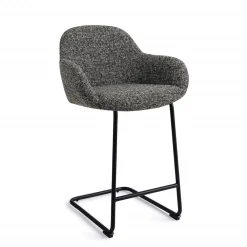 Jesper Home Barkruk Met Rugleuning|Barkruk Kushi Arch Black (zithoogte 68cm)