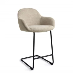 Jesper Home Barkruk Met Rugleuning|Barkruk Kushi Arch Black (zithoogte 68cm)