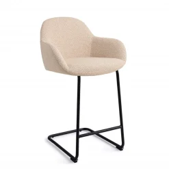 Jesper Home Barkruk Met Rugleuning|Barkruk Kushi Arch Black (zithoogte 68cm)