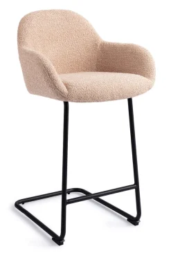 Jesper Home Barkruk Met Rugleuning|Barkruk Kushi Arch Black (zithoogte 68cm)