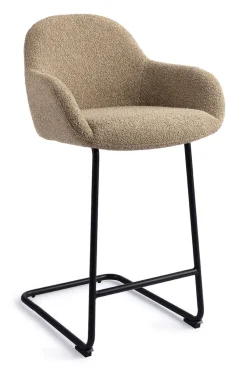 Jesper Home Barkruk Met Rugleuning|Barkruk Kushi Arch Black (zithoogte 68cm)