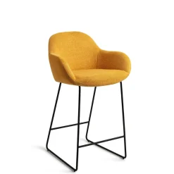 Jesper Home Barkruk Met Rugleuning|Barkruk Kushi Slide Black (zithoogte 67cm)