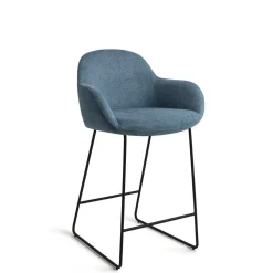 Jesper Home Barkruk Met Rugleuning|Barkruk Kushi Slide Black (zithoogte 67cm)