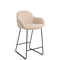 Jesper Home Barkruk Met Rugleuning|Barkruk Kushi Slide Black (zithoogte 67cm)