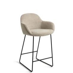 Jesper Home Barkruk Met Rugleuning|Barkruk Kushi Slide Black (zithoogte 67cm)