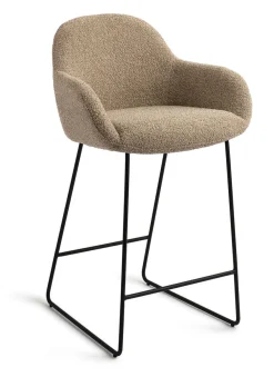 Jesper Home Barkruk Met Rugleuning|Barkruk Kushi Slide Black (zithoogte 67cm)