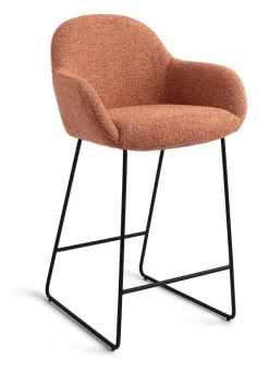 Jesper Home Barkruk Met Rugleuning|Barkruk Kushi Slide Black (zithoogte 67cm)