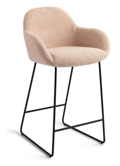 Jesper Home Barkruk Met Rugleuning|Barkruk Kushi Slide Black (zithoogte 67cm)