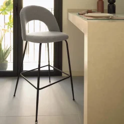 Kave Home Barkruk Met Rugleuning|Barkruk Mahalia (zithoogte 63cm)