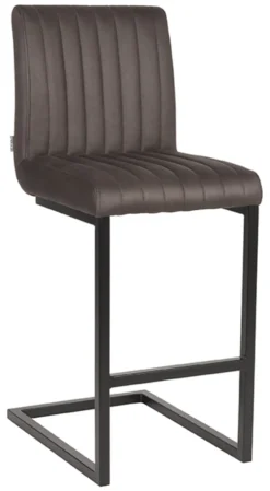 LABEL51 Barkruk Met Rugleuning|Barkruk Leer / Kunstleer|Barkruk Milo Microfiber